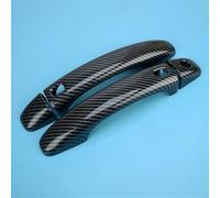 Exterior del coche Compatible Con S5 Convertible 2010-2017 Para Coupe 2008-2017 Cubierta De Manija De Puerta Lateral Exterior De Coche Embellecedor Estilo Textura De Fibra De Carbono Negro