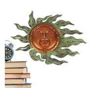 Exterior Del Sol De Metal - Arte De Pared Colorido, Escultura Decorativa | Sol De Metal Suspendido, Ideal Para Embellecer Jardín, Patio, Cerca, Patio E Interiores, Diseño Artístico Con F