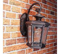 Exterior Lámpara Pared Antiguo Bronce E27 Resistente Al Agua 40cm Rústico Camino