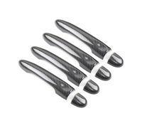 Exterior Manija Cubierta Compatible Con Para Megane 3 Para MK3 III 2008 2009 2010 2011 2012-2016 8 Cubiertas Para Manijas Puertas Exteriores Coche Fibra Carbono ABS