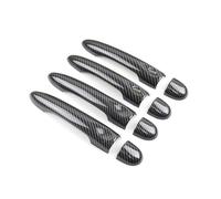 Exterior Manija Cubierta Compatible Con Para Megane 3 Para MK3 III 2008 2009 2010 2011 2012-2016 8 Cubiertas Para Manijas Puertas Exteriores Coche Fibra Carbono ABS