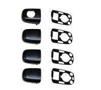 Exterior Manija Puerta Cubierta Cubierta De Tapa Extremo Manija Puerta ABS 8 Uds. para Pe&ugeot 307 Para C2 Para C3 Coche Exterior Deslizante