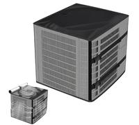 exterior para aire acondicionado | Protector Transpirable con Correa Ajustable | 2 en 1 de Aire Acondicionado Central - Para todo el año, Bomba de calor, Protección contra agujas de pino, Hojas, Pelus