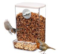 Exterior para Aves Contenedor De Comida Transparente, Accesorios De Recarga
