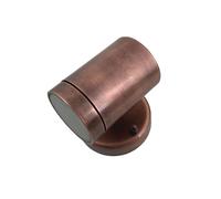 Exterior Pared Downlight Latón Cristal 10CM Alto IP64 Cobre Antiguo GU10 Luz