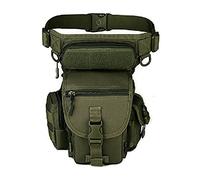 Exterior táctico Impermeable Pierna Bolsa Banana para Deporte Caminata Camping Militar Bolsa Molle cinturón Bolsa Moto para (Ejercito Verde)