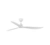 FARO BARCELONA Ventilador de techo Outwood, blanco, DC, silencioso, Ø 150 cm, IP44