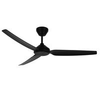 Exterior Ventilador de Techo + Mando a Distancia Polis Negro 132cm Ahorro