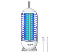 Exterminador eléctrico de insectos, lámpara antimosquitos de 2500 mAh, lámpara de camping 2 en 1, trampa para moscas recargable por USB, repelente de mosquitos portátil IP68 para exteriores/interiores