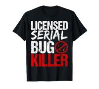 Exterminador Envejecido con Licencia Serial Bug Killer Camiseta