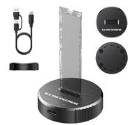 Externa M.2 - 10cm Alojamiento | ABS Carcasa - Unidad Externa 10Gbps Tipo C 3.1 Doble Protocolo Conectar Usar, Ideal Transferencia Datos Portátil Escritorio Almacenamiento Móvil