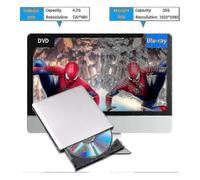 External Blu Ray Dvd Drive 3d, Usb 3.0 And Type-c Blu Ray Cd Dvd Reader Slim Optical Portable Blu-ra