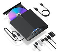 External CD/DVD Drive for Laptop, 7 in 1 USB 3.0 DVD Player Portable CD/DVD Burner, CD ROM External