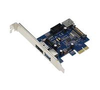 External USB3.0 Port Power eSATA Port Internal USB 3.0 9pin USB Header PCIe Card with 15pin SATA Power Socket (NEC/Renesas uPD720202 chipset)