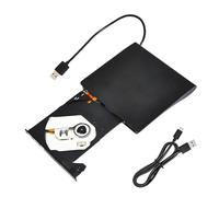 Externes Disc Laufwerk - USB 3.0 Hochgeschwindigkeits Disk Reader, Disc Brenner für Laptop Computer, Wiedergabe Lesen Schreiben Brennen Backup, Home Office Arbeit, Schlankes Tragbares Design, Plug und