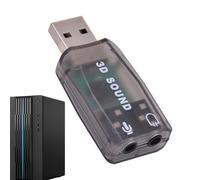 Externo - - Adaptador de audio estéreo 2 en 1, portátil Plug and Play | - Para música en la televisión Entretenimiento Oficina en casa Dispositivo de audio Cómodo y duradero