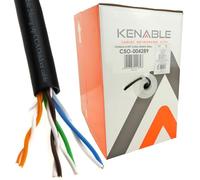 Externo CAT5e CCA Exterior Ethernet Red Cable Rollo Sólido UTP 305 m