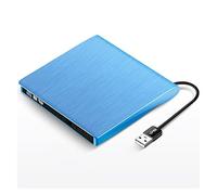 Externo DVD USB 3.0 Conducir portátil CD RW Drive Writer Burner Player óptico Compatible Laptop Desktop Portátil(DVD02-blue)