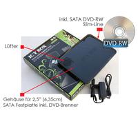 Externo USB Dvd-Rw CD _ ROM DVD - Cd-rw Con Carcasa Para 2,5" 6,35cm Disco Duro
