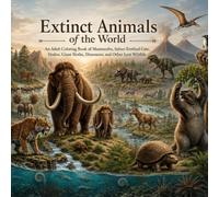 Extinct Animals of the World: An Adult Coloring Book of Mammoths, Saber-Toothed Cats, Dodos, Giant Sloths, Dinosaurs, and Other Lost Wildlife (Animals of the World Adult Grayscale Coloring Book)
