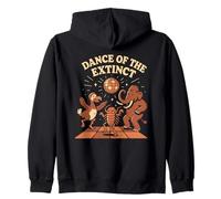 Extinto Animal Humor Ciencia Profesor Broma Retro Disco Dance Sudadera con Capucha