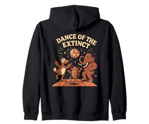 Extinto Animal Humor Ciencia Profesor Broma Retro Disco Dance Sudadera con Capucha