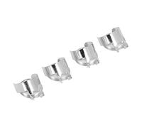 Extintor automático de velas, apagador de llamas, 4 unidades, extintor automático de velas, apagador de llama para apagar la llama de forma segura, plateado (plata)