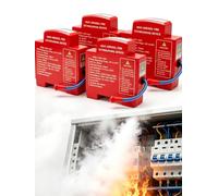 Extintor Cuadro Electrico, Dispositivo AutomáTico de ExtincióN de Incendios Por Aerosol para Panel EléCtrico, Montaje En Riel Din para Armarios EléCtricos E Industriales TambiéN，4pc