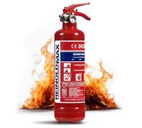 Extintor de polvo seco de 1 kg A B C para casa y coche - Solución contra incendios compacta y portátil