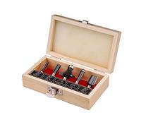 EXTOL CRAFT Juego de 5 fresas en madera con hojas de carburo