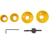 EXTOL CRAFT Juego de 6 brocas perforadas, 4 diámetros, HSS/bimetálicas