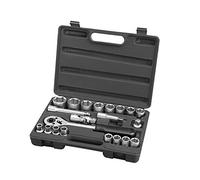 EXTOL PREMIUM Juego de 21 cabezales huecos, CrV, 1/2"