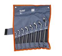 Extol Premium Juego de llaves de anillo, 8 unidades, 6-22 mm