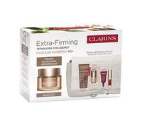 CLARINS Extra-Firming Jour Crème Riche Fermeté Anti-Rides Peau Sèches Estuche // Precio, Comprar n/a 50 ml + Crema de Noche 15 ml + Total Eye Lift 3 ml + Double Serum Foundation M1W 0,9 ml + Lip Comfo