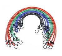 Extra fuerte 4 longitudes, expansor de equipaje, cuerda de goma, correas tensoras con gancho, correa elástica para bicicleta, correa de fijación, para transporte, fijación de carga (32 unidades)
