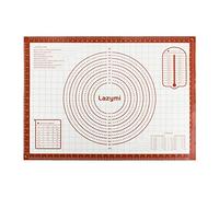 Extra Grande Tapete de silicona antiadherente para hornear con Medidas 71×51cm,Tapetes para amasar,Estera para pastelería Fondant Pasta Pizza Pan Pastel Galletas, Reutilizable,Rojo