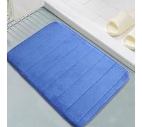 Extra Lar - Alfombrilla de baño antideslizante de espuma viscoelástica, sin agua, para cocina y hogar, 70 x 120 cm, color azul, para mesa y seguro para todos los suelos