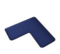 Extra Lar LSd - Alfombrilla de baño de franela ultra ausente de 1 cm de grosor para base de inodoro (azul, 120 x 120 x 45 cm)