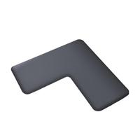Extra Lar LSd - Alfombrilla de baño ultra ausente de franela de 1 cm para base de inodoro, color gris Slish (120 x 120 x 45 cm)