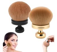 Extra Large Body Makeup Brush, 74mm Self Tanner Back Applicator, 3" Wide Kabuki Body Brush, Self-Tanner & Powder Applicator for Face, Legs, Bronzer/Blush Blending (Rose Gold)