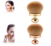 Extra Large Body Makeup Brush, 74mm Self Tanner Back Applicator, Body Coverage Perfector, Kabuki Brush for Bronzers Blend Self Tanning Applicator, Bodys Makeup Brushs (Gold+Rose gold)