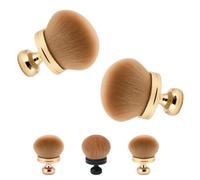 Extra Large Body Makeup Brush, 74mm Self Tanner Back Applicator, For Bronzers Blend Tanning Applicator, Oval Face Leg Makeup Brush (2 gold)