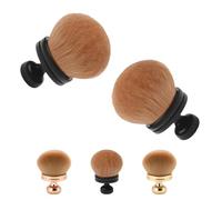 Extra Large Body Makeup Brush, 74mm Self Tanner Back Applicator, For Bronzers Blend Tanning Applicator, Oval Face Leg Makeup Brush (2 black)