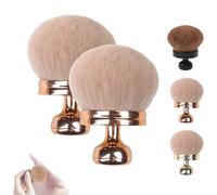 Extra Large Body Makeup Brush, 74mm Self Tanner Back Applicator, Soft Wide-Headed Kabuki Brush, For Face, Legs, Blush Blending, Summer travel makeup for Women who Love beauty (rose gold 2)