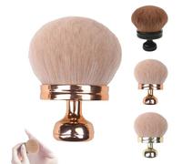 Extra Large Body Makeup Brush, 74mm Self Tanner Back Applicator, Soft Wide-Headed Kabuki Brush, For Face, Legs, Blush Blending, Summer travel makeup for Women who Love beauty (rose gold 1)