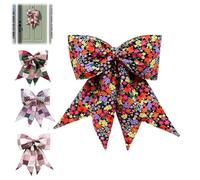 Extra-Large Bow Sewing Fabric Kit,DIY Handmade Patchwork Bow Decoration,Giant Fabric Craft Kit for Home Décor and Gift Makin,Gift for Crafter (C)
