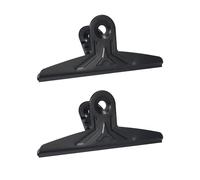 Extra Large Bulldog Clips 8.7in/22cm, Paquete de 2 Clips Bulldog Negro Carpeta de Documentos de Acero Inoxidable Clips Bulldog Grandes para Tablero de Dibujo, Alimentos, Suministros de Oficina