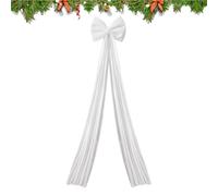 Extra Large Christmas Bow - Huge Velvet Bows Christmas, Oversized Christmass Bow, 6.6 Ft Holiday Decor | Christmass Big Velvet Bows Decoration For Home Wall Stairs Fireplace Porch Office Party Wedding