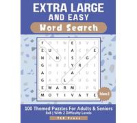 Extra Large & Easy Word Search: Jumbo 8x8 Large Print Themed Puzzles Volume 3 | Memory Activity For Seniors & Adults | Brain Training Exercises | With Solutions At The Back