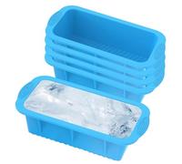 Extra Large Ice Block Mold - 25cm Grey Silicone Ice Block Molds,5 Pieces Large Freezer Maker Tray | 9.84 Inches Iced Maker Tray For Party Picnic Camping Outdoor Restaurant Kitchen Home